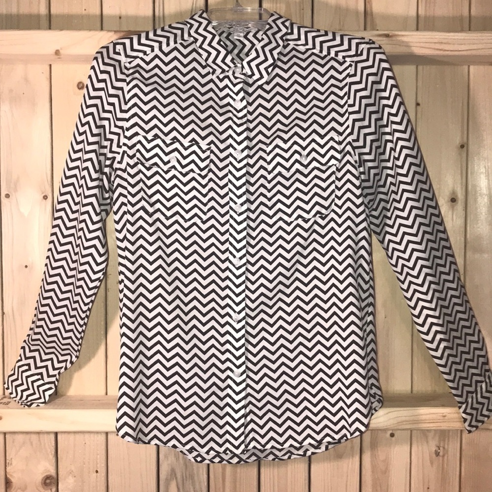 American Eagle Outfitters Chevron Blouse Sp